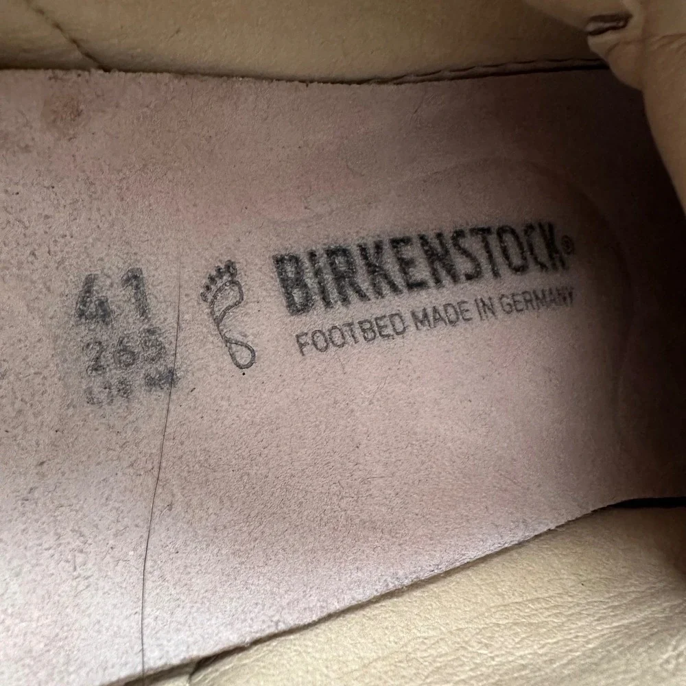 Birkenstock Bend Low Sneakers Mens 8 Womens 10 Sand Suede Good‎ Gum Sole EU 41